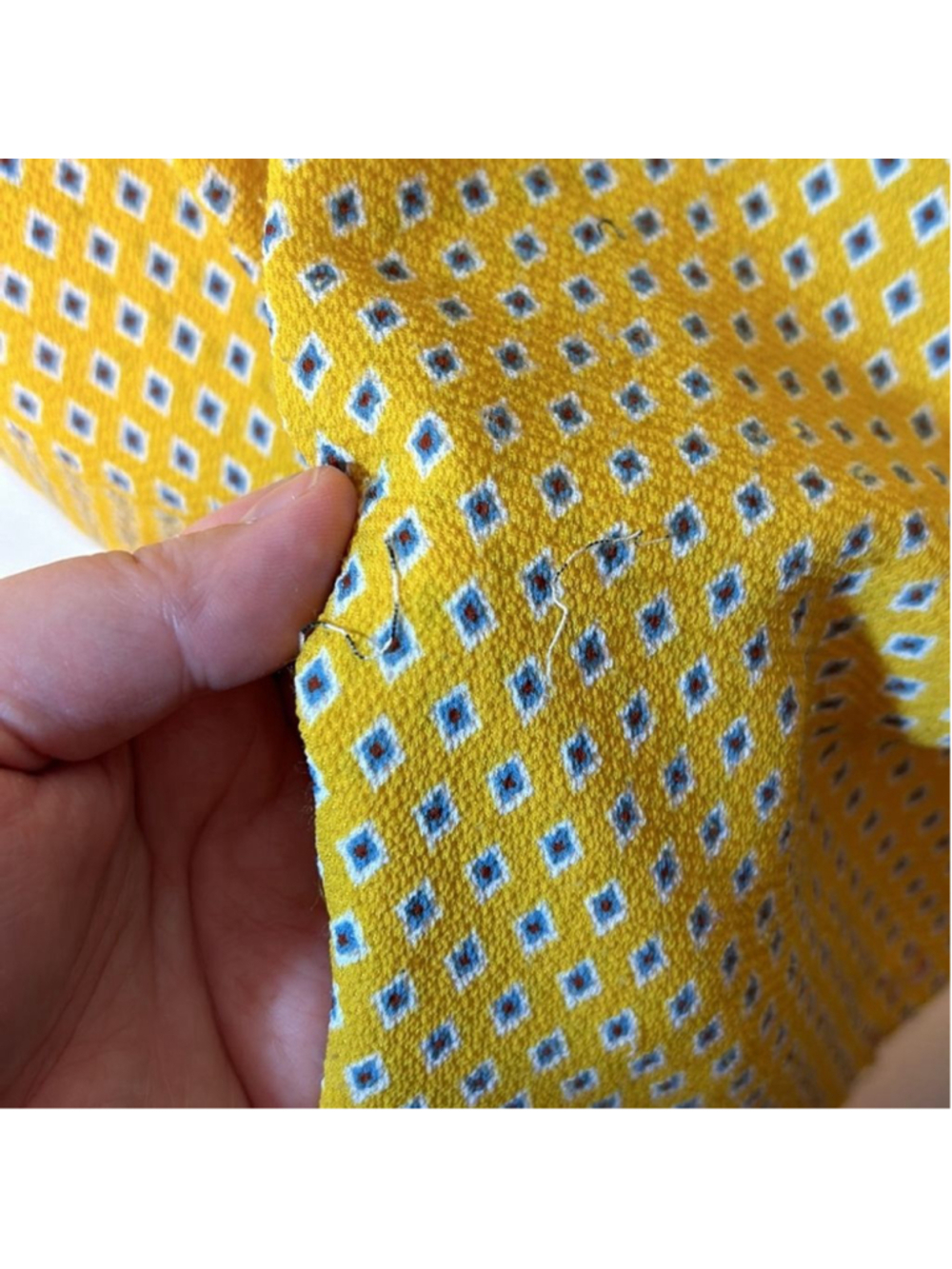 Adrianna Papell Medium Yellow Diamond Blouse - Picture 6 of 6